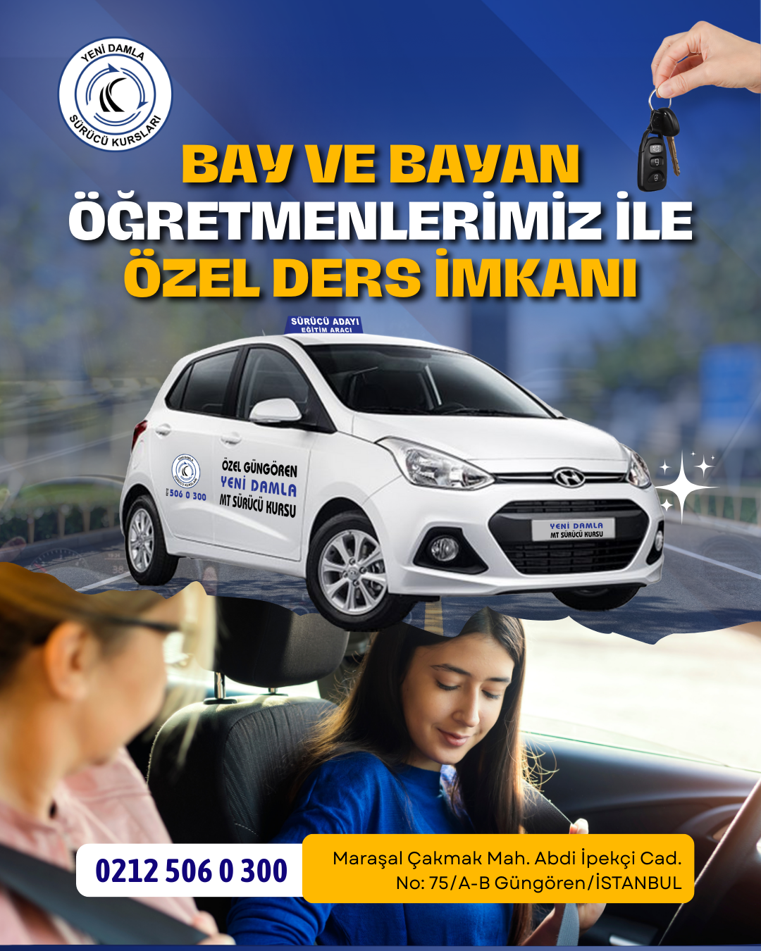 İstanbul Güngören Bay ve Bayanlara Özel Direksiyon Eğitimi